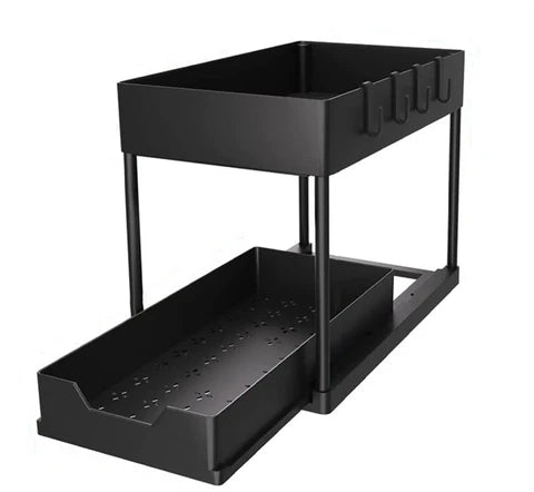 Under Cabinet Storage Organizer - Multi-Purpose Pull-Out Organizer for Kitchen & Bathroom