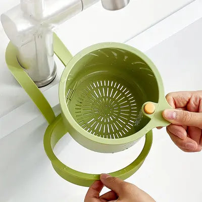 Automatic Sink Strainer Basket - Faucet Mounted & Easy to Use