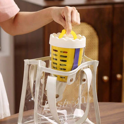 Salad & Fruit on-the-go - Portable Cup with Draining