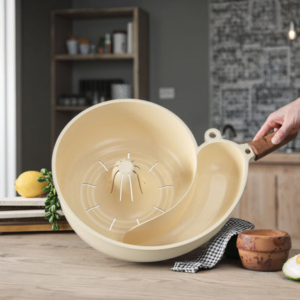 Elegant Snail Colander - Kitchen Strainer & Drain Basket