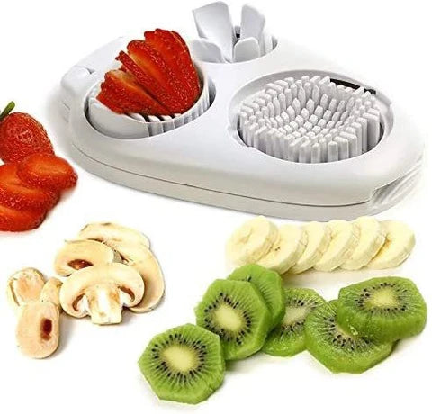 Multi‑Function Egg Slicer – Stainless Steel Cheese, Veggie & Fruit Cutter, 3 Slice Modes