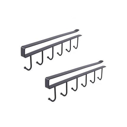 Multifunction Kitchen Mug Rack - 6 Hooks
