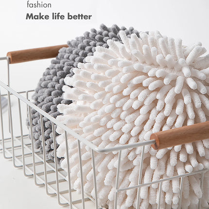 Soft Fuzzy Hand Towel Ball - High Absorbent Bathroom Essential