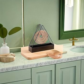 Fireproof Metal Mosquito Coil Holder - Portable & Stylish Design (Pack of 2)