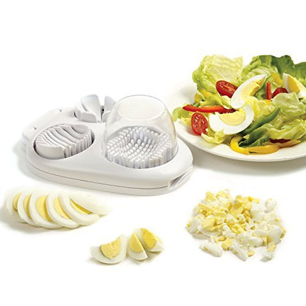 Multi‑Function Egg Slicer – Stainless Steel Cheese, Veggie & Fruit Cutter, 3 Slice Modes
