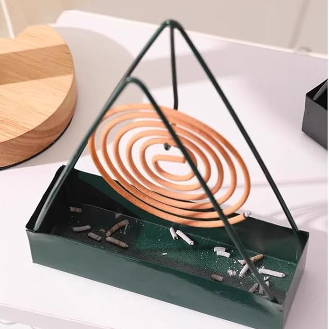 Fireproof Metal Mosquito Coil Holder - Portable & Stylish Design (Pack of 2)