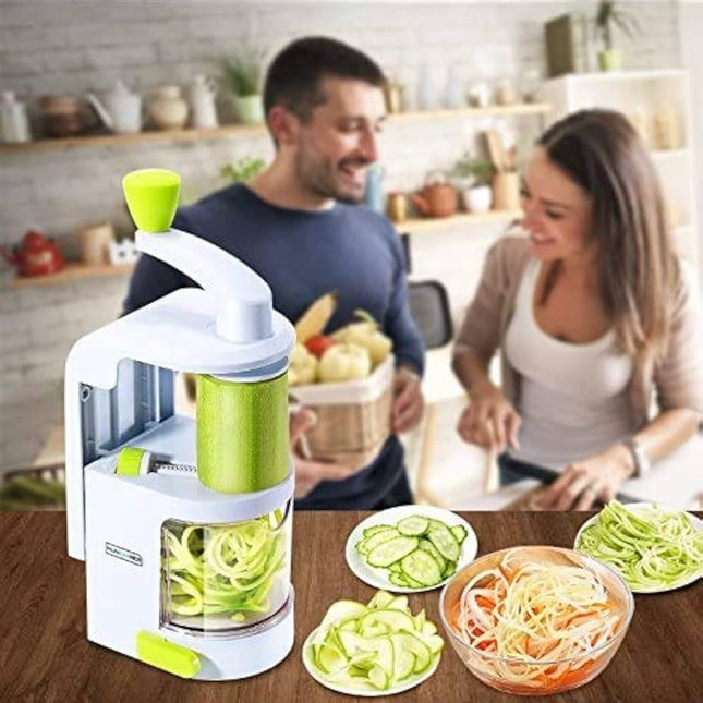 Handheld Vegetable Spiralizer – 4 Blade Spiral Cutter