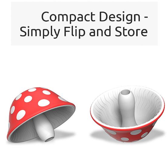 Mushroom Design Funnel - Silicone & Foldable