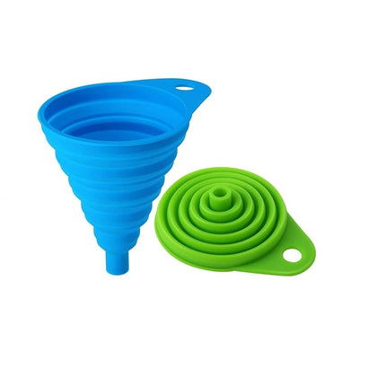 Collapsible Kitchen Funnel - Food Grade Silicone, Easy to Use and Store