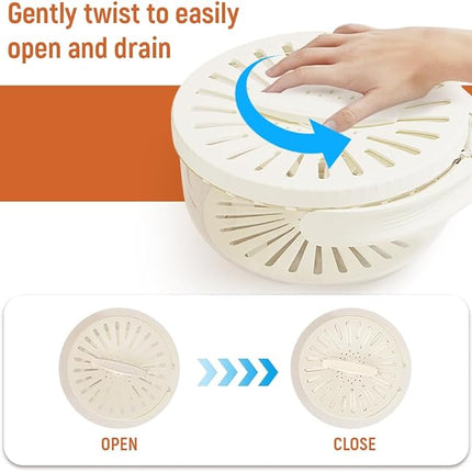 Collapsible Multifunctional Fruit Storage & Drainable Wash Container