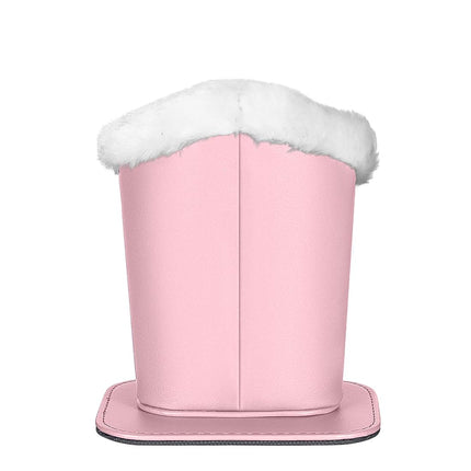 Plush Leather Glasses Holder - Protective Eyeglass Stand