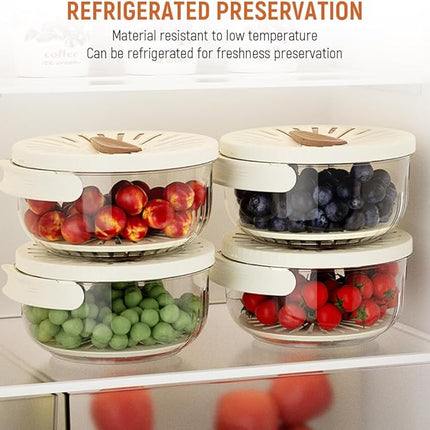 Collapsible Multifunctional Fruit Storage & Drainable Wash Container
