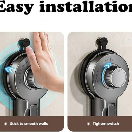 No-Drill Suction Cup Clothes Drying Rack - Folding & Portable