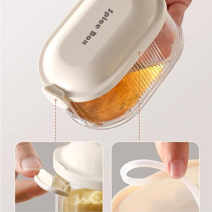 4 Layer Air-Tight Spice & Food Containers - Leakproof & Freezer Safe