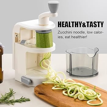 Handheld Vegetable Spiralizer – 4 Blade Spiral Cutter
