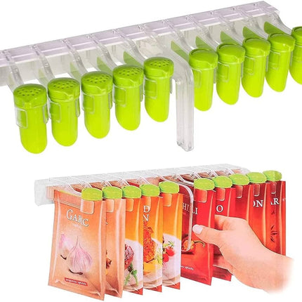 Nail-Free Spice Organizer - Wall-Mounted & Rotating