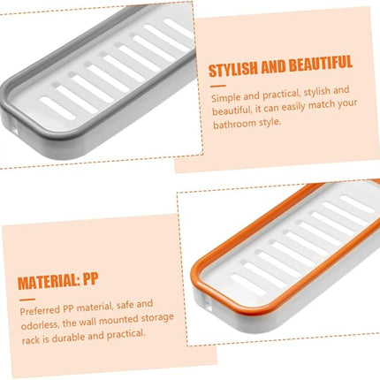 Wall Mounted Toiletry Shelf - Easy Installation No Drill Required