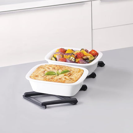 Stretchable Folding Silicone Trivet - Heat Resistant & Non-Slip