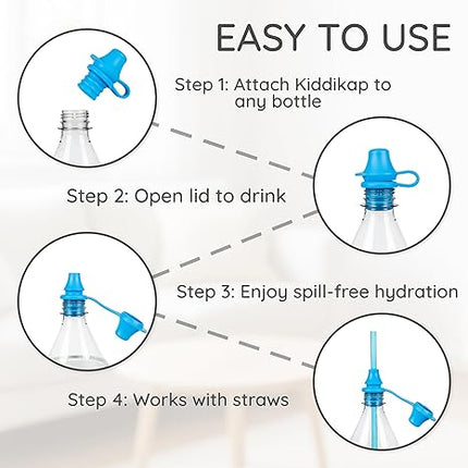 Spill-Proof Sippy Top – Silicone Bottle Lid for Kids & Adults