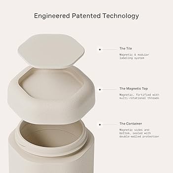 Daily Routine Capsule Set - Magnetic Containers with Lids