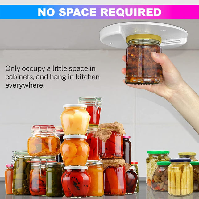 Easy Grip Under Cabinet Jar Lid & Bottle Opener - Arthritis Friendly