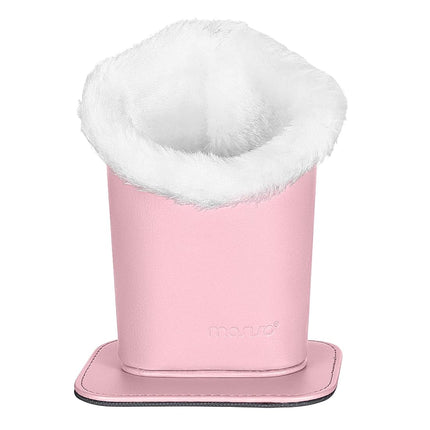 Plush Leather Glasses Holder - Protective Eyeglass Stand