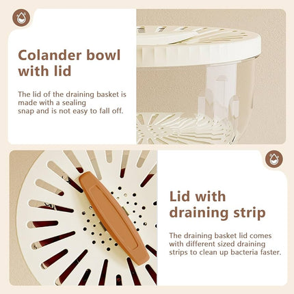 Collapsible Multifunctional Fruit Storage & Drainable Wash Container