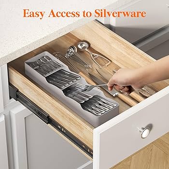 Compact Flatware Organizer - Keep Utensils in Order