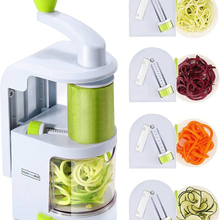 Handheld Vegetable Spiralizer – 4 Blade Spiral Cutter