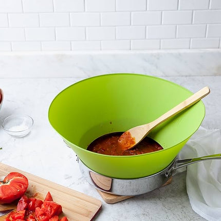 Silicone Frying Pan Splatter Guard – Oil Splash Proof Fry Wall Shield for Cooking