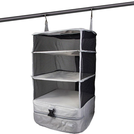 Portable Hanging Travel Shelves - Large Capacity Packing Cube Organizer