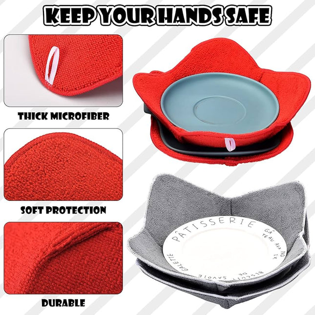 High-Quality Microwave Bowl Huggers Set -Non-Slip, Heat-Resistant