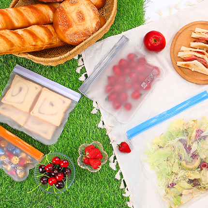 Leakproof Eco-Friendly Reusable Bags for Food Storage & Marinating