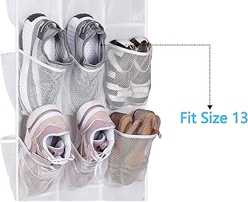 Dual-Sided Wardrobe Organizer - Mesh Pockets, Rotating Hanger & Over-the-Door Storage