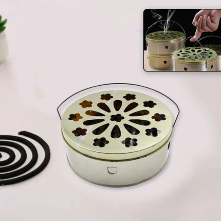 Mosquito Coil Stand with Handle for Outdoor & Indoor Use