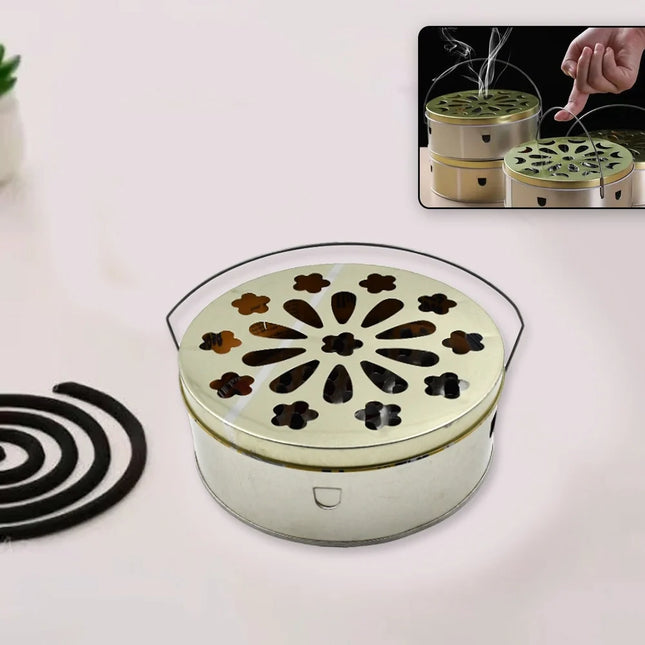 Mosquito Coil Stand with Handle for Outdoor & Indoor Use