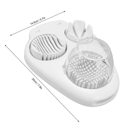 Multi‑Function Egg Slicer – Stainless Steel Cheese, Veggie & Fruit Cutter, 3 Slice Modes