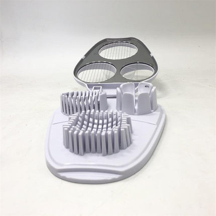 Multi‑Function Egg Slicer – Stainless Steel Cheese, Veggie & Fruit Cutter, 3 Slice Modes