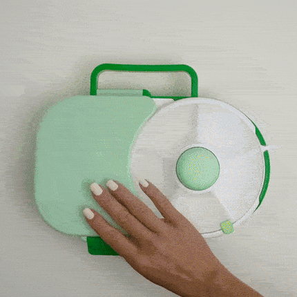 Rotating Snack Container – Multi-Compartment Reusable Snack Box & Dry Fruit Organizer