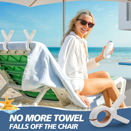 Large Silicone Towel Clips - Keep Your Towel Secure