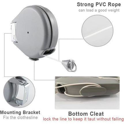 Non-Sagging Clothesline - Heavy Duty & Windproof for Laundry