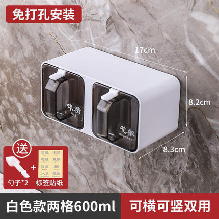 Wall Hanging Multi-Grid Spice Box – Kitchen Seasoning Organizer for Spices