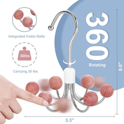 Organize & Freshen Your Closet - 360° Swivel Hangers with Cedar
