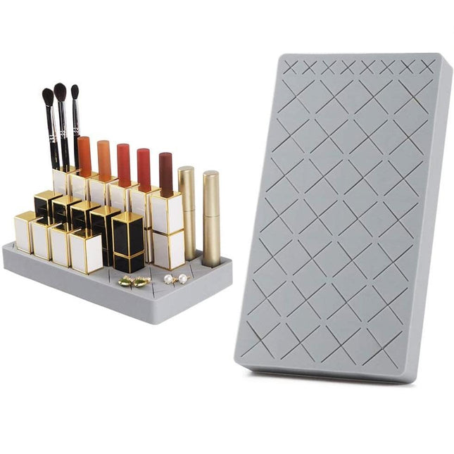 Silicone Lipstick Holder Cosmetic Organizer - Lipstick Holder Makeup Display Case