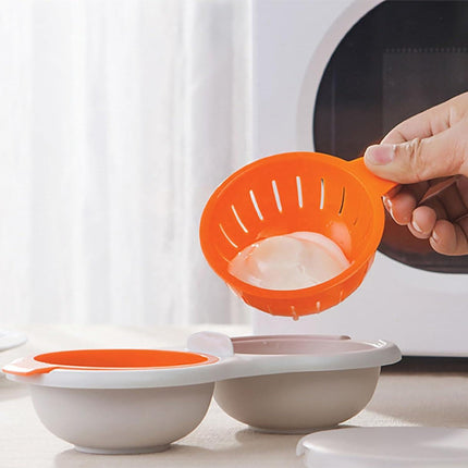 Microwave Egg Poacher - Double Layer Egg Cooker