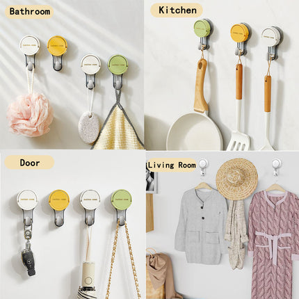 Powerful Suction Cup Hooks - Kitchen & Bathroom Hanging Solution