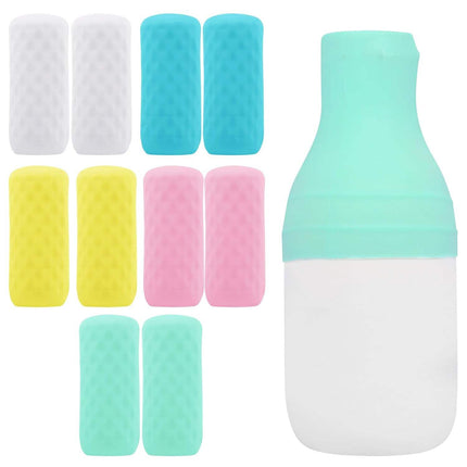 4 Pieces Silicone Travel Bottle Covers for Toiletries - Durable & Waterproof