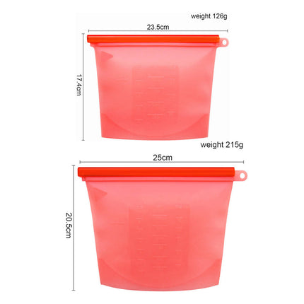 Leakproof Eco-Friendly Reusable Bags for Food Storage & Marinating