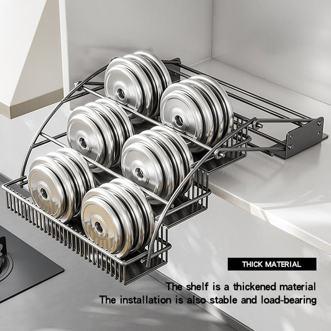 3‑Tier Expandable Spice Rack – Stretchable Shelf & Riser Organizer for Cupboard & Cabinet