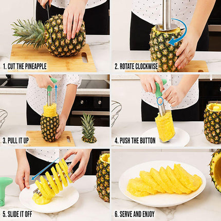 Pineapple Cutter & Corer - Manual Fruit Tool